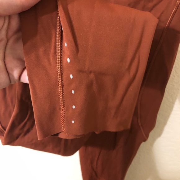 Lululemon Fast & Free High-Rise 25" 7 Pocket Terracotta Orange Leggings - Size 8 - Picture 3 of 8